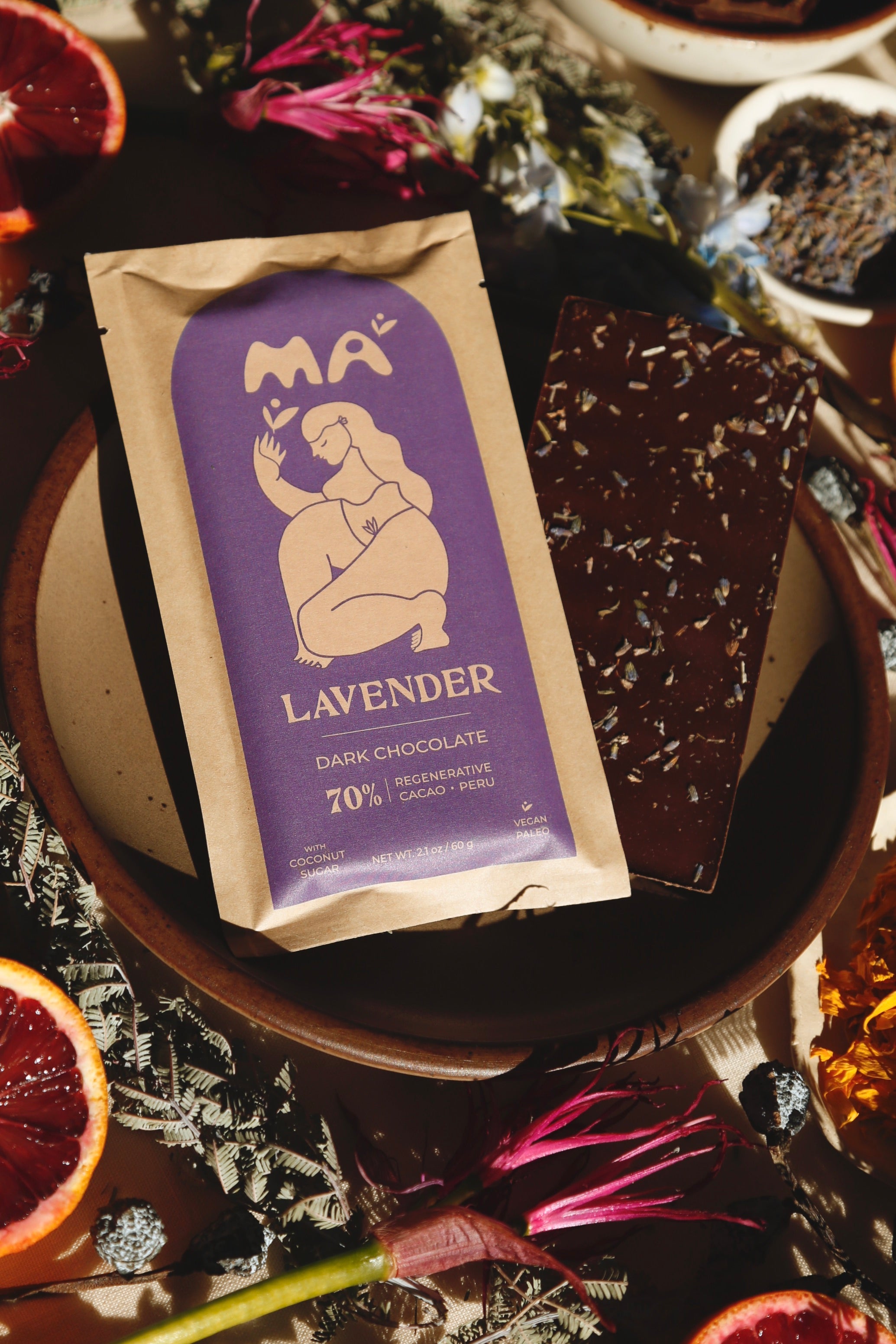 seed and bean lavender chocolate Lavender 70% – Ma Cacao